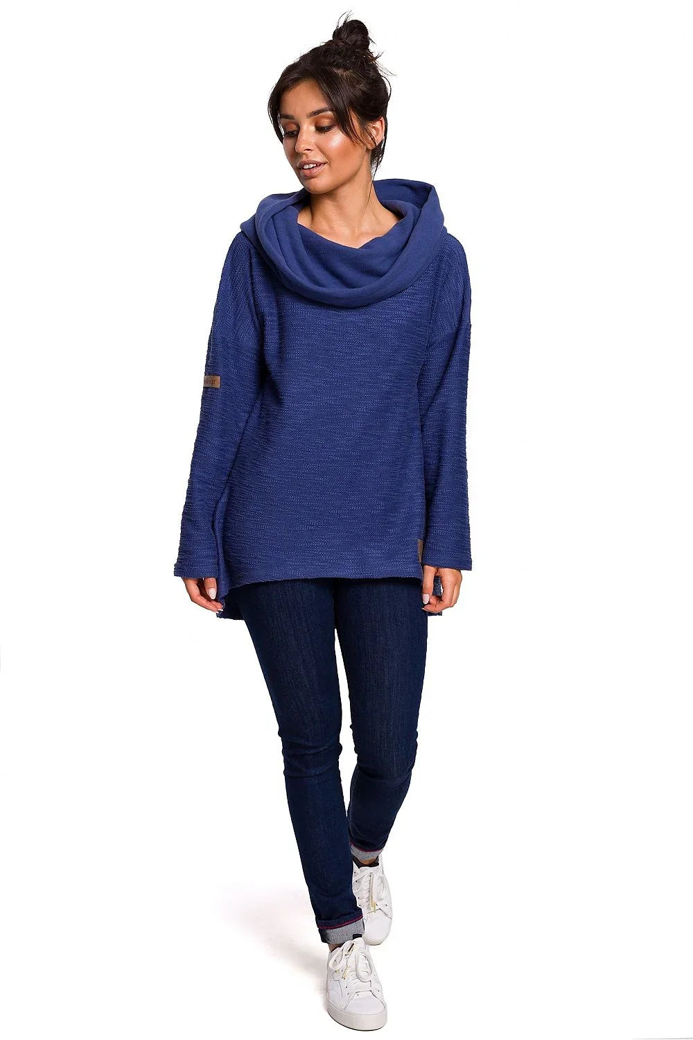 Women's Hoodie - Funnel/Scuba Hood With Relaxed Fit