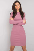 Women's Knee-Length Day Dress – Slim With Long Sleeves