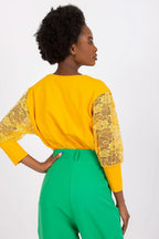 Women's Lace Blouse - Lace Hip Length