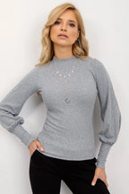 Women's Long Sleeve Blouse - Solid Waist Length
