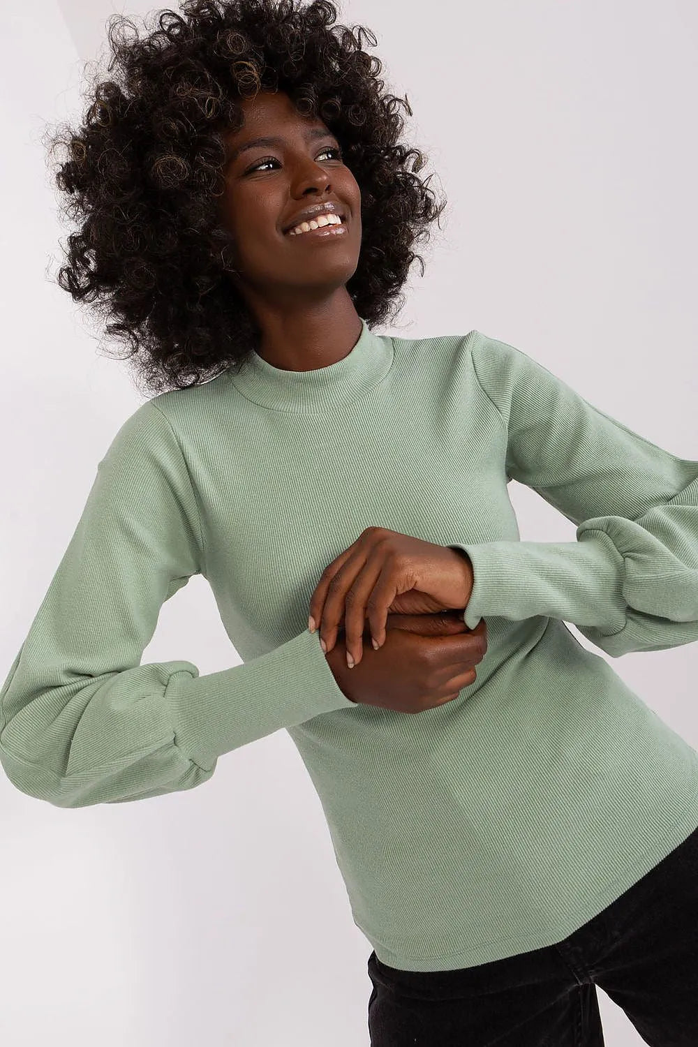 Women's Long Sleeve Blouse - Solid Waist Length