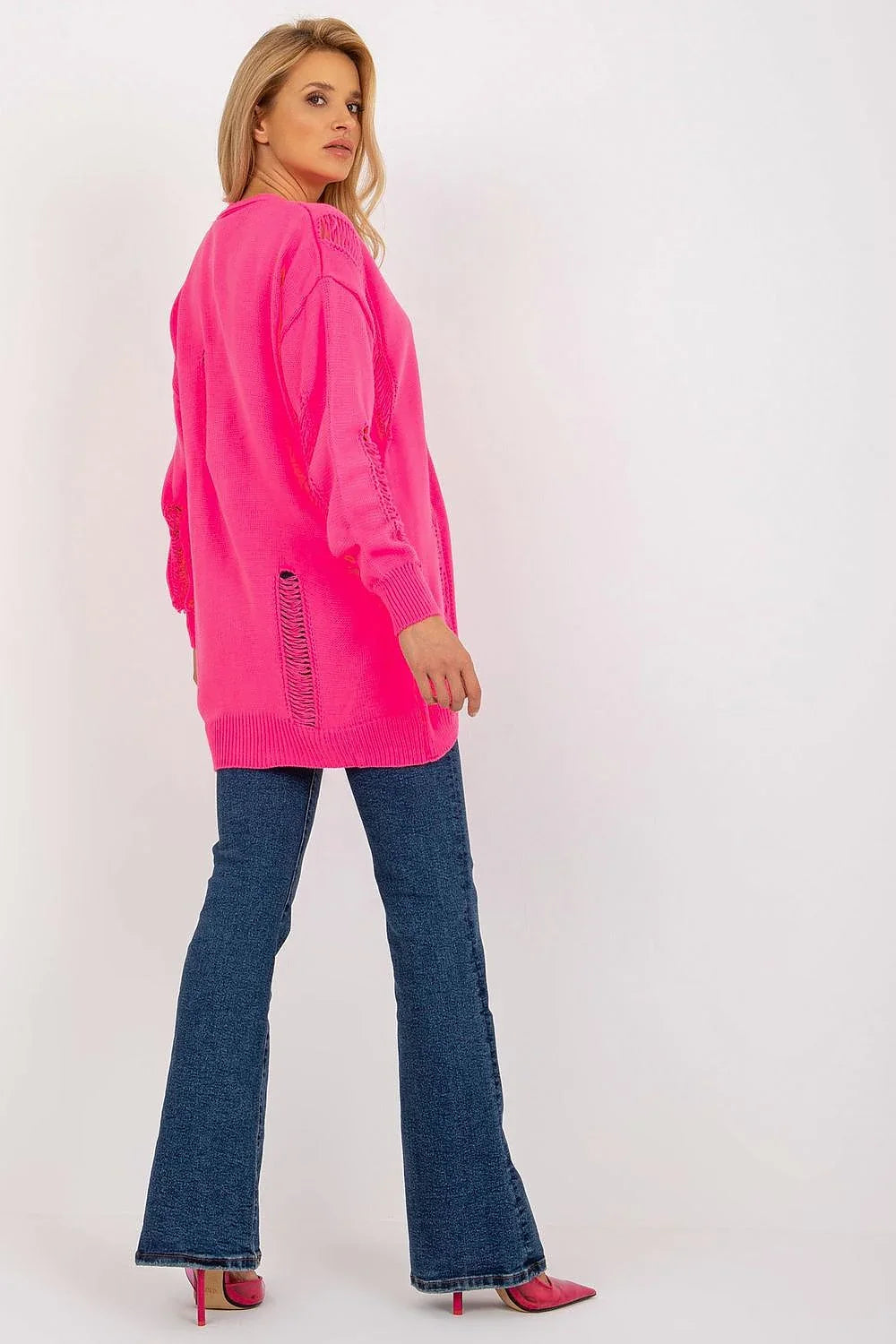 Women's Longline Button Cardigan Sweater