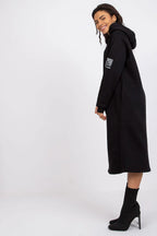 Women's Midi Day Dress – Oversized With Long Sleeves