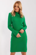 Women's Midi Day Dress – Regular Fit With Long Sleeves