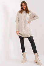 Women's Midi Day Dress – Relaxed With Long Sleeves