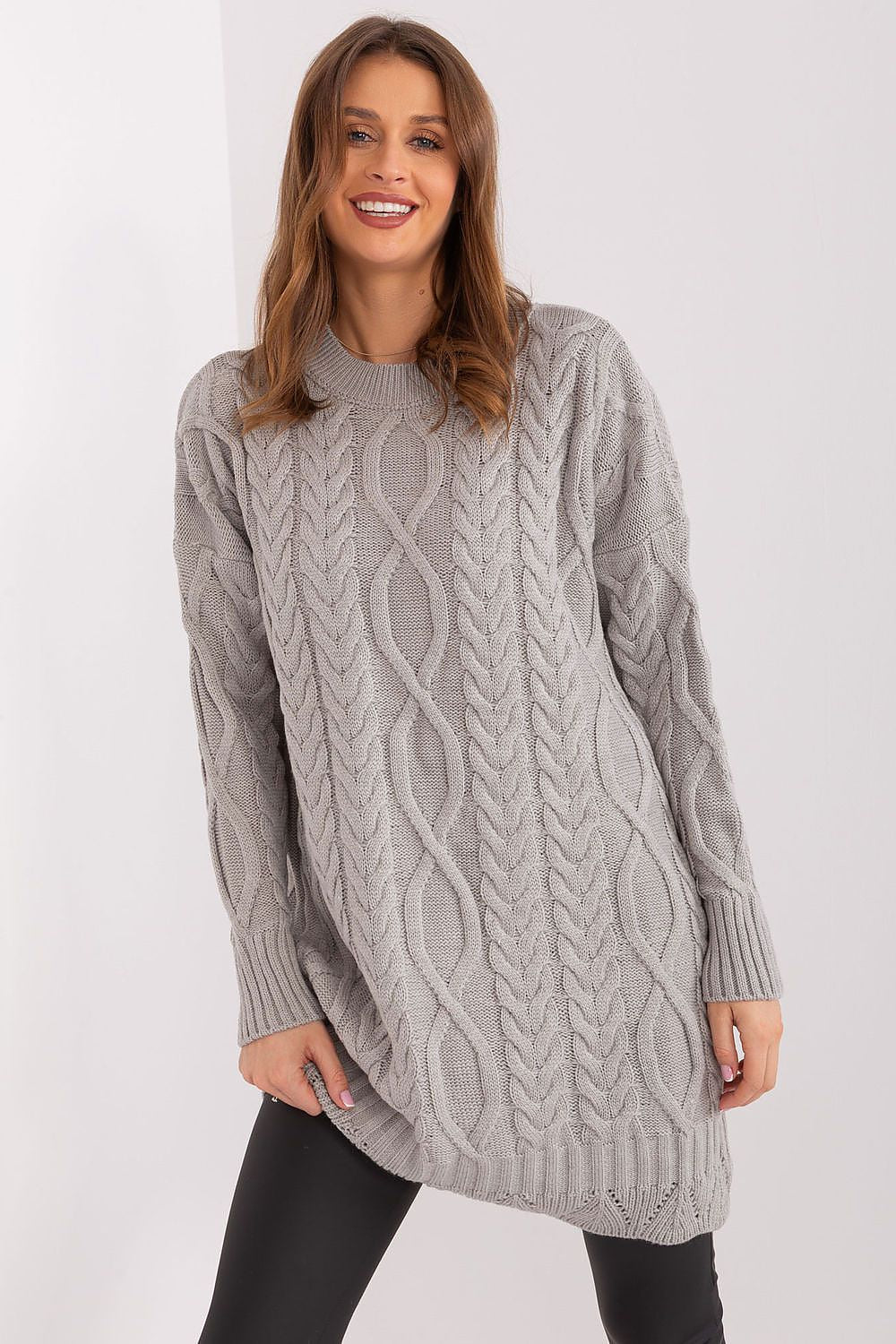 Women's Midi Day Dress – Relaxed With Long Sleeves