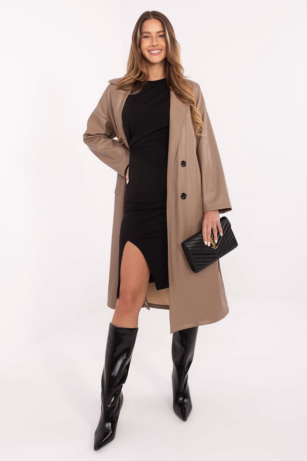 Women's Midi Day Dress – Slim Fit With Long Sleeves