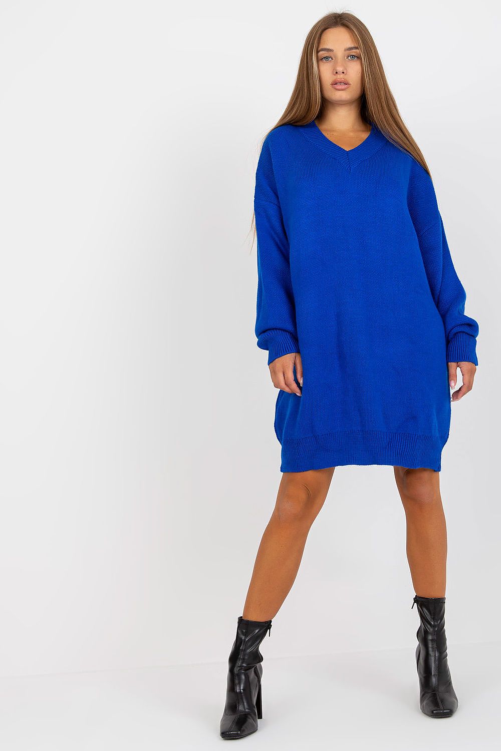 Women's Mini Day Dress – Oversized With Long Sleeves