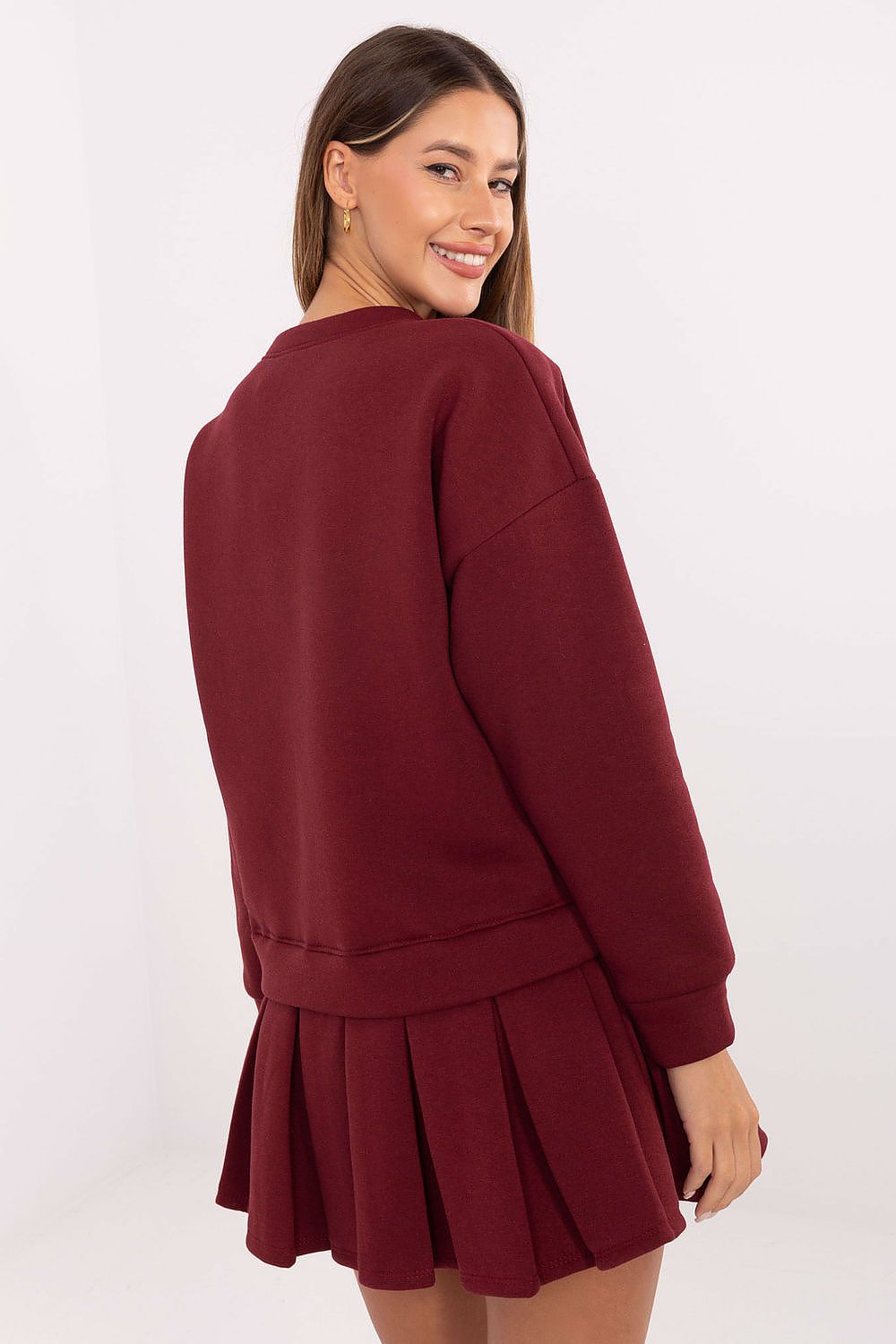 Women's Mini Day Dress – Regular Fit With Long Sleeves