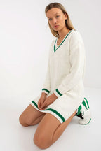 Women's Mini Day Dress – Relaxed With Long Sleeves