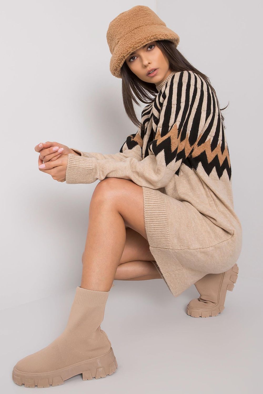 Women's Mini Day Dress – Relaxed With Long Sleeves