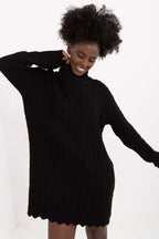 Women's Mini Day Dress – Relaxed With Long Sleeves