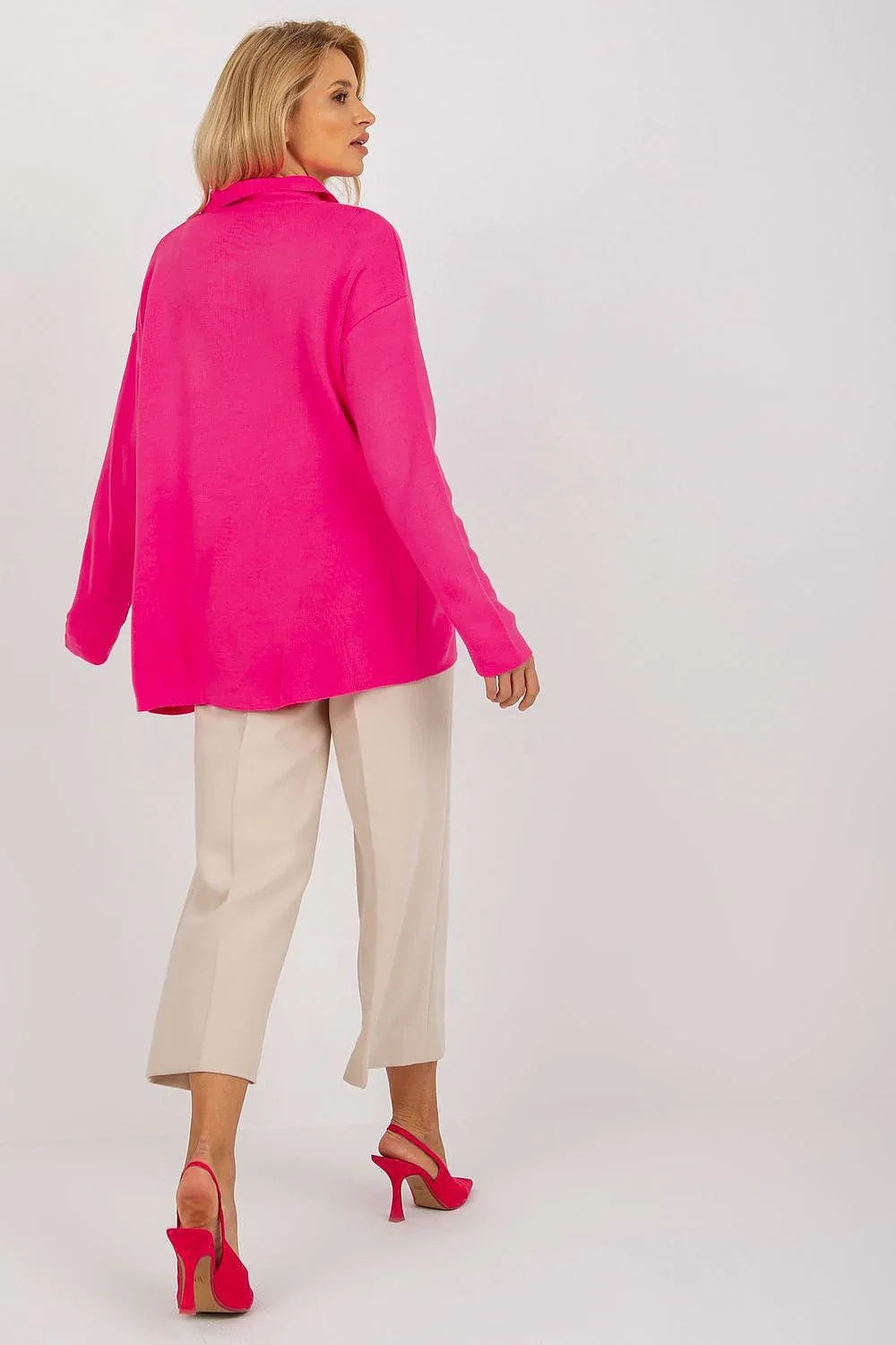 Women's Minimalist Solid V-Neck Pullover Sweater
