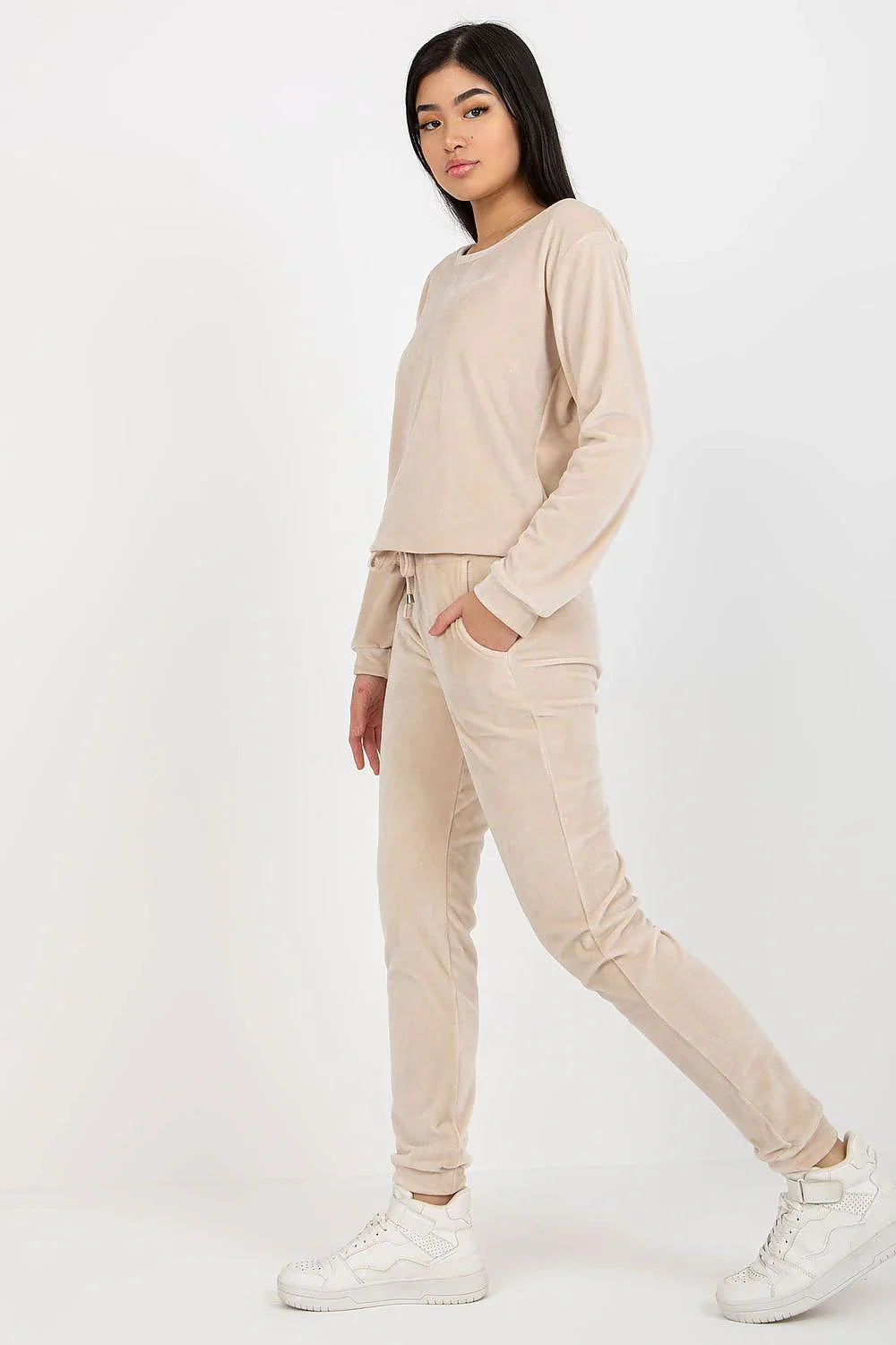 Women’s Soft Touch Blouse and Straight Leg Pants Set