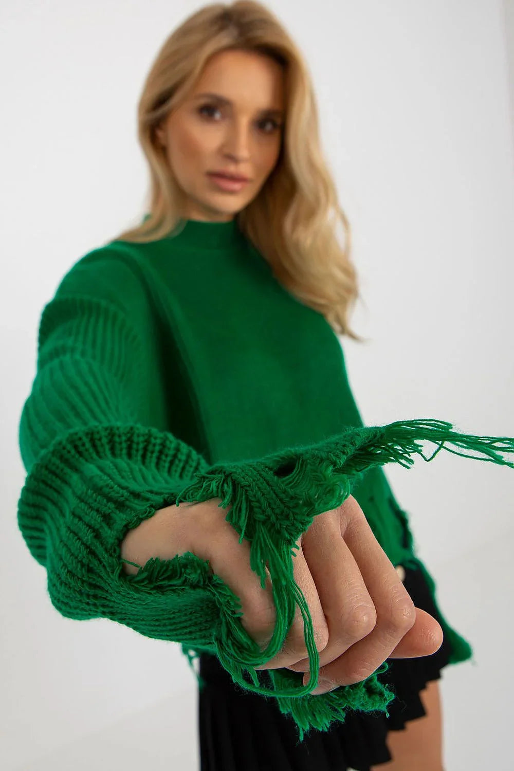 Women's Solid Mock Neck Pullover Sweater