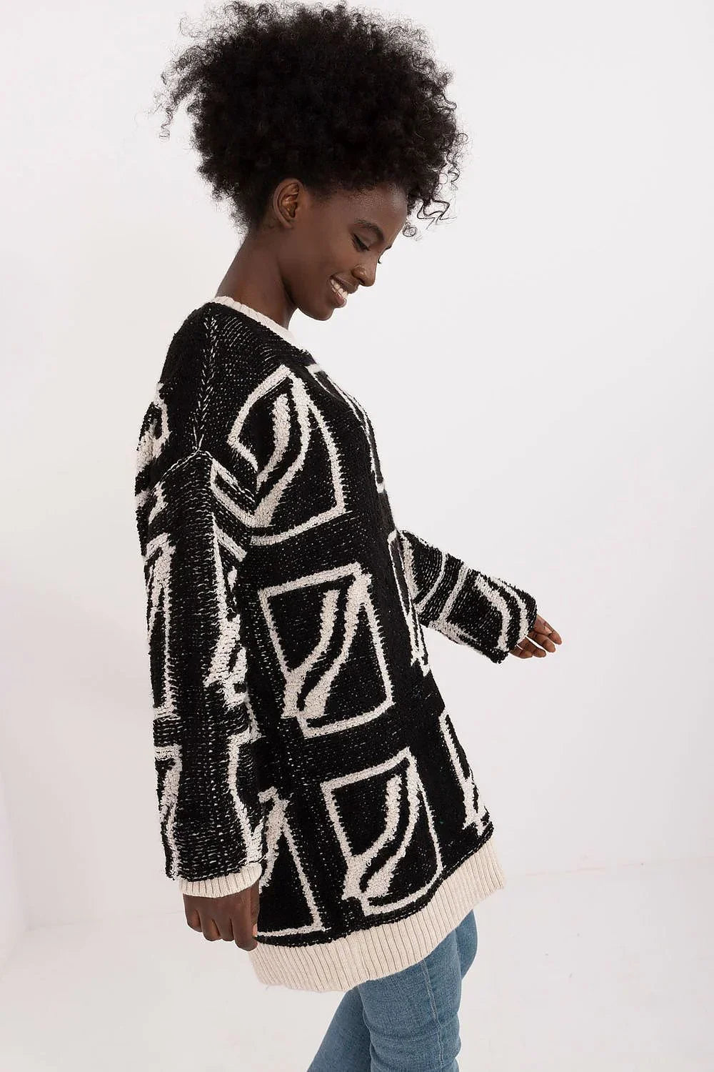 Women's Solid V Neck Pullover Sweater