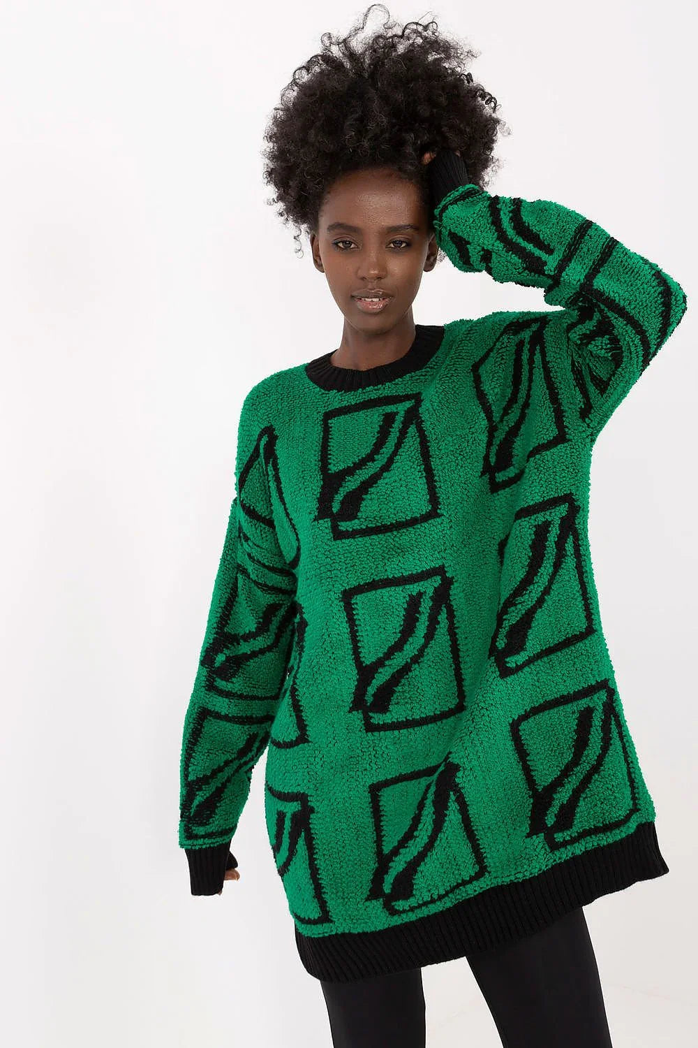 Women's Solid V Neck Pullover Sweater