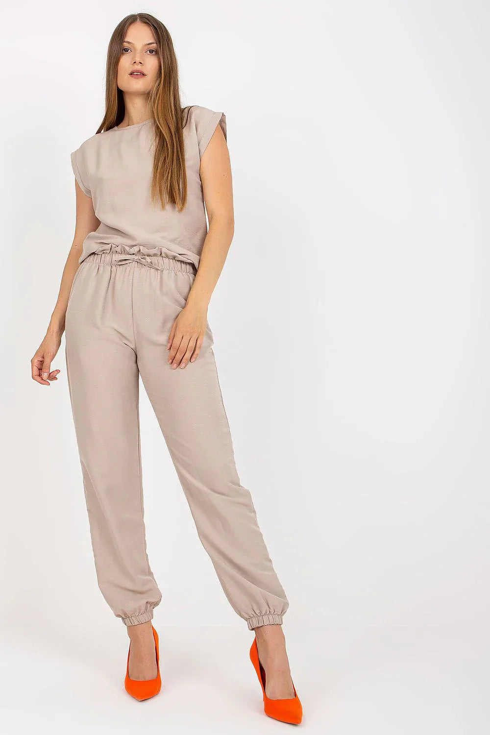 Women’s Summer Button Blouse and Pants Set