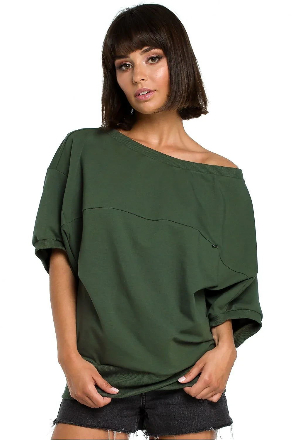 Women's Sweatshirt - Crew-Neck With Oversized Fit