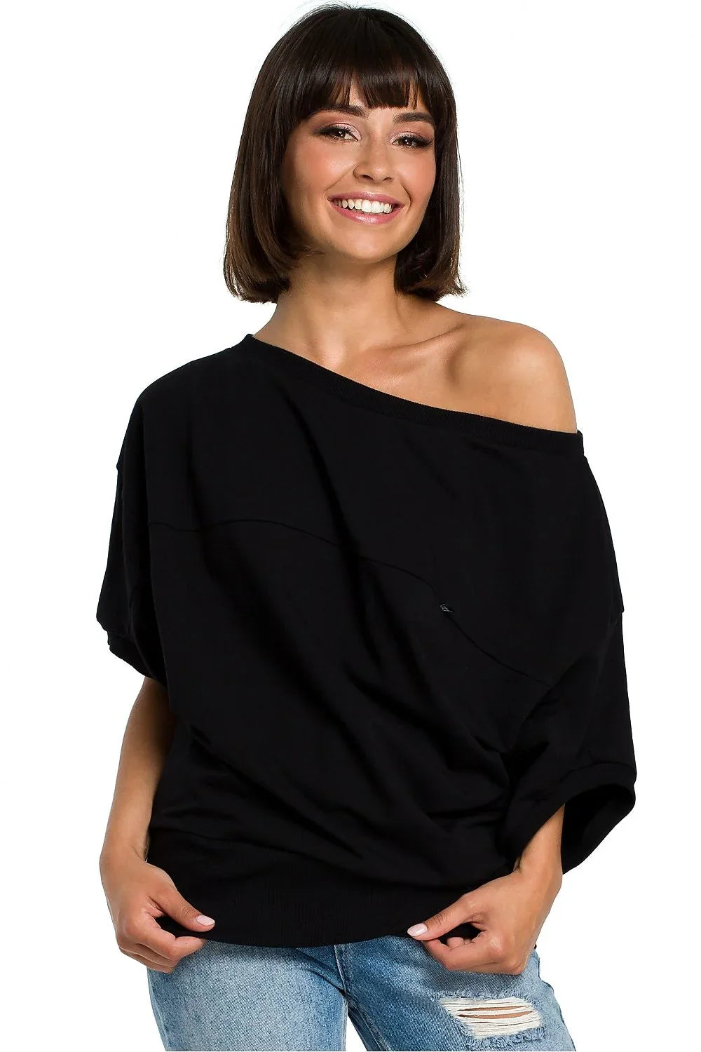 Women's Sweatshirt - Crew-Neck With Oversized Fit
