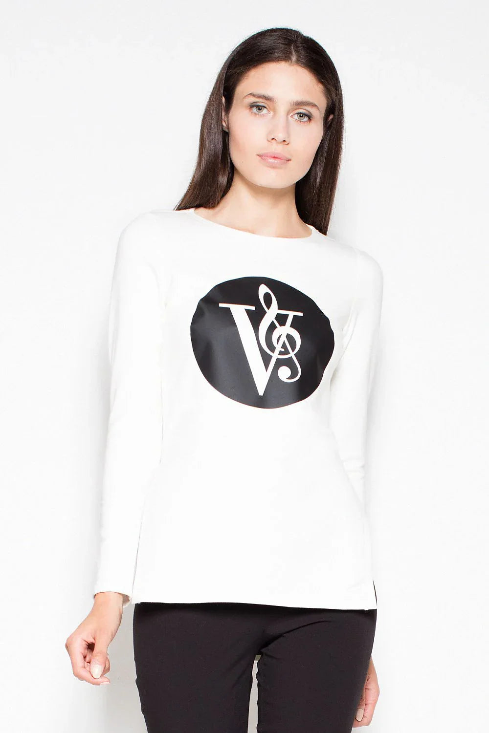 Women's Sweatshirt - Crew-Neck With Slim Fit