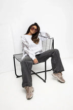 Women's Sweatshirt - Crew-neck With Oversized Fit
