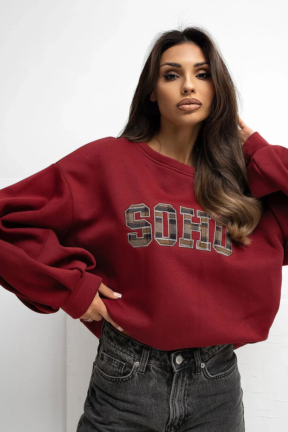 Women's Sweatshirt - Crew-neck With Regular Fit