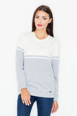 Women's Sweatshirt - Crew-neck With Regular Fit - Guocali