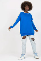 Women's Sweatshirt - Crew-neck With Relaxed Fit - Guocali
