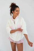 Women's Sweatshirt - Mock-Neck With Relaxed Fit