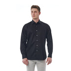 Bagutta Men's Cotton Regular Fit Dress Shirt – Black – Dress Shirt | GUOCALI