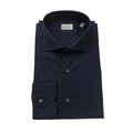 Bagutta Men's Slim Fit Stretch Cotton Dress Shirt – Navy – Dress Shirt | GUOCALI