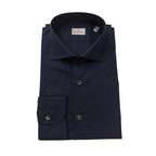 Bagutta Men's Slim Fit Stretch Cotton Dress Shirt – Navy – Dress Shirt | GUOCALI