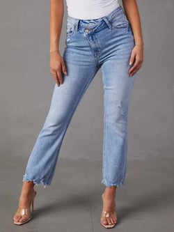 Casual Women Jeans – High-Waist Relaxed Fit - Guocali