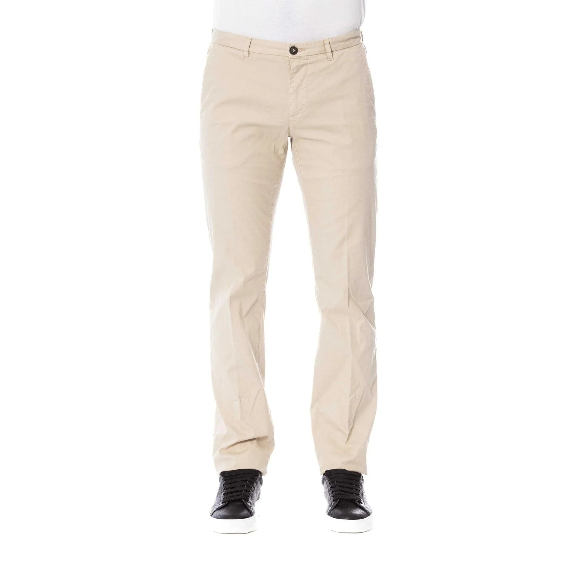 Chic Men Trousers – Mid-Rise Straight Fit -Guocali