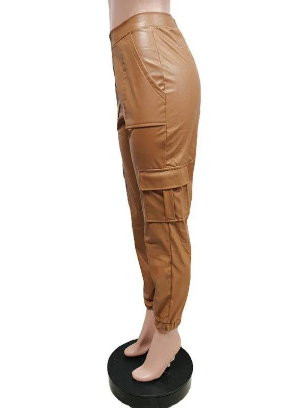 Chic Women's Cargo Pants – High-Waist Stretchable Fit -Guocali