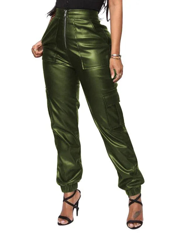 Chic Women's Cargo Pants – High-Waist Stretchable Fit -Guocali
