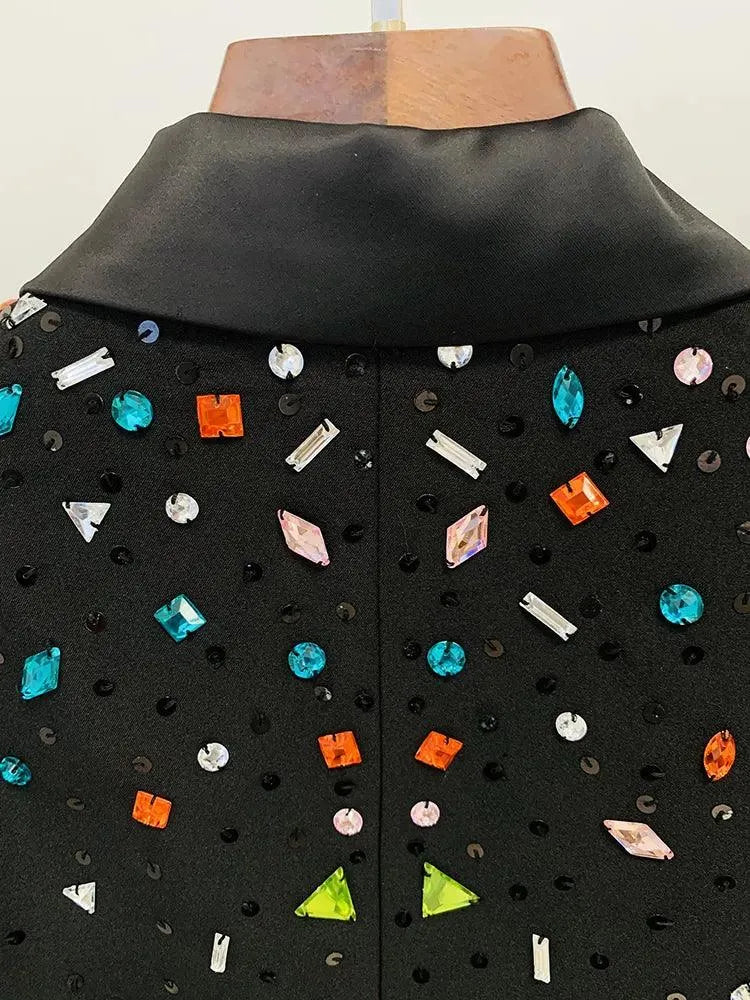 Chic Women's Pant Suit - Bead & Reel Zipper, White