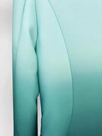 Chic Women's Pant Suit - Gradient Zipper