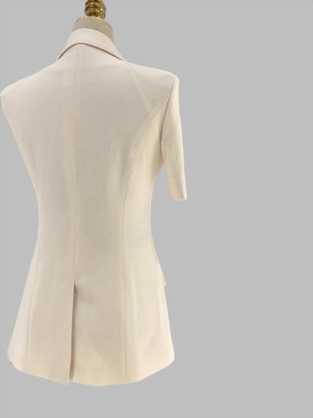 Chic Women's Pant Suit - Solid Double-Breasted