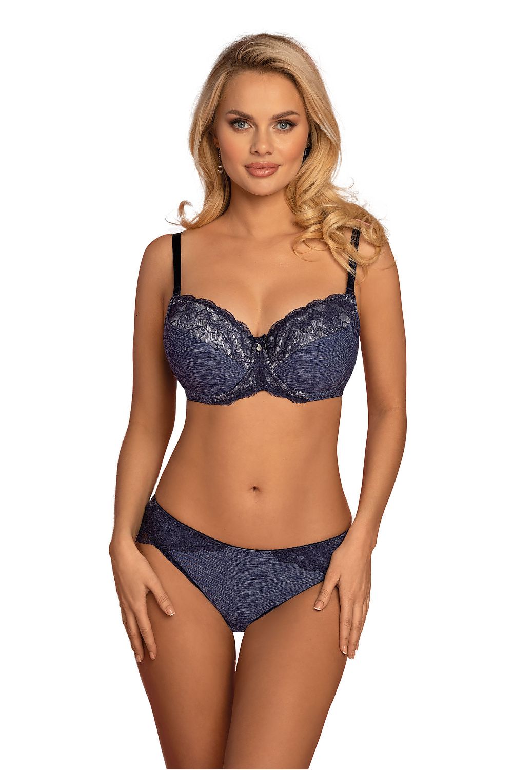 Convertible Bra Navy Lace Support - Guocali