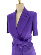 Elegant, Chic, Professional Women's Pant Suit - Solid Single-Breasted