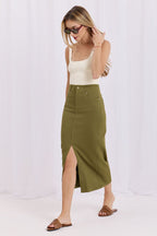  denim skirt model 228029 Factory Price 