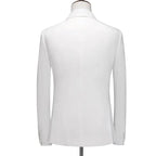 Elegant Men’s Suit - Solid Double-Breasted