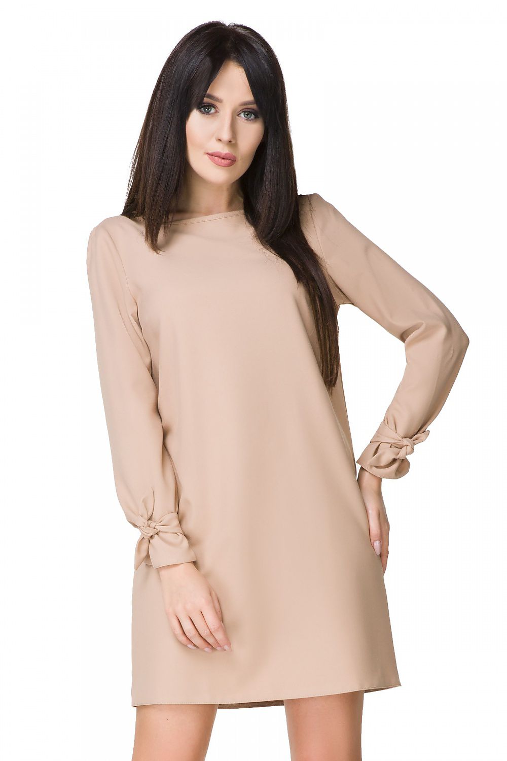 Elegant Boat Neck Long Sleeves Cocktail Dress