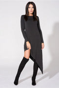 Elegant Boat Neck Long Sleeves Evening Dress