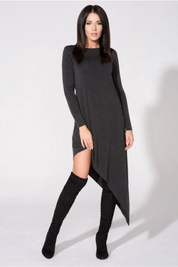 Elegant Boat Neck Long Sleeves Evening Dress
