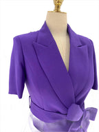 Elegant, Chic, Professional Women's Pant Suit - Solid Single-Breasted