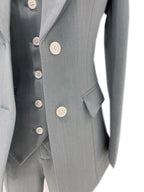 Elegant Chic Professional Women's Pant Suit - Solid Single-Breasted