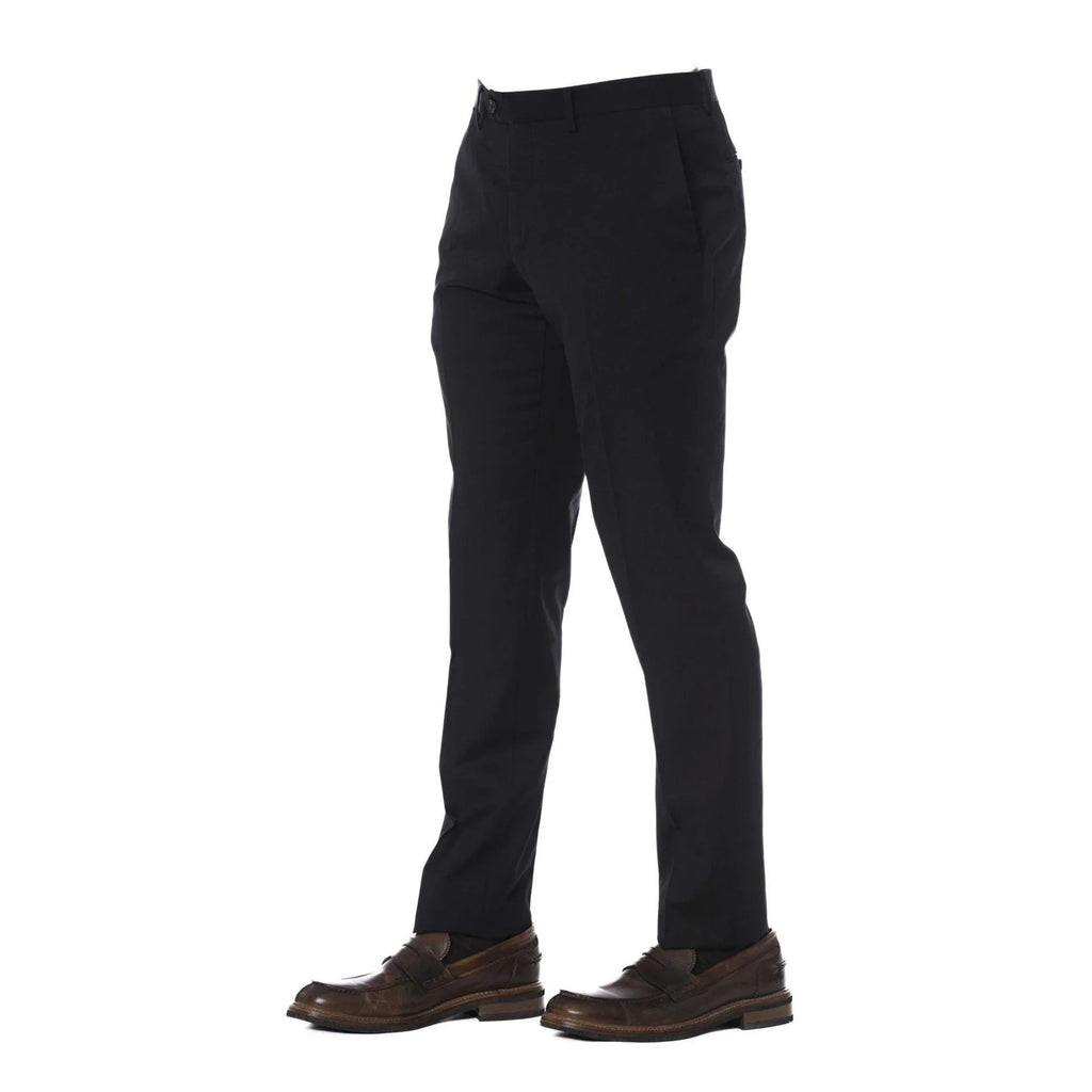 Elegant Men Formal Pants – Mid-Rise Tapered Leg Design -Guocali